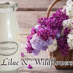 Milkhouse Candles Lilac & Wildflowers Milk Bottle