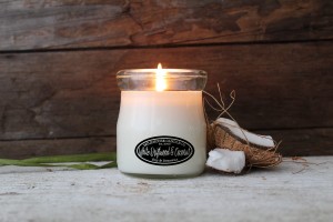 Milkhouse Candles WHITE DRIFTWOOD & COCONUT Cream Jar