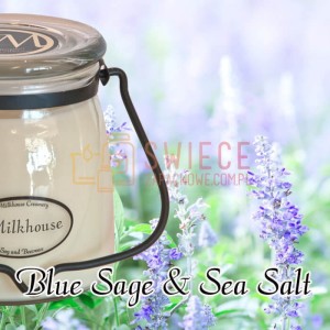 Milkhouse Candles BLUE SAGE & SEA SALT Świeca Średnia