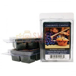 Cheerful Candle Blueberry Muffins Wosk