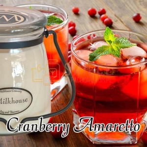 Milkhouse Candles CRANBERRY AMARETTO Świeca Średnia