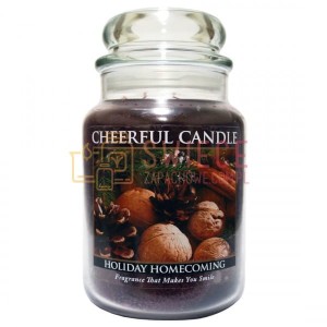 Cheerful Candle Holiday Homecoming Świeca Duża