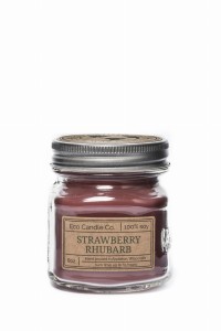 Eco Candle Co. STRAWBERRY RHUBARB Świeca Retro Mason