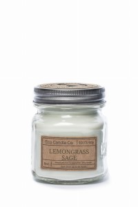 Eco Candle Co. LEMONGRASS SAGE Świeca Retro Mason
