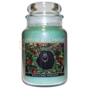 Cheerful Candle Welcome Wreath Świeca Duża