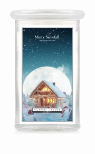 Classic Candle MINTY SNOWFALL 2 Wick Large Jar