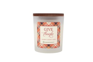 Milkhouse Candles GIVE THANKS LE Fall 7 oz White Frost Tumbler