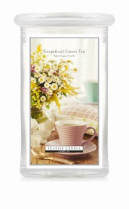 Classic Candle GRAPEFRUIT GREEN TEA 2 Wick Large Jar