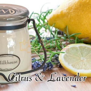 Milkhouse Candles CITRUS & LAVENDER Świeca Średnia