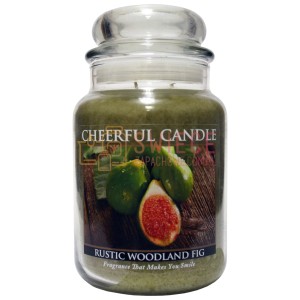 Cheerful Candle Rustic Woodland Fig Słoik Duży