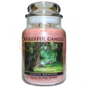 Cheerful Candle Coastal Redwood Słoik Duży