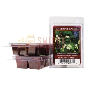 Cheerful Candle Sparkling Snowberries