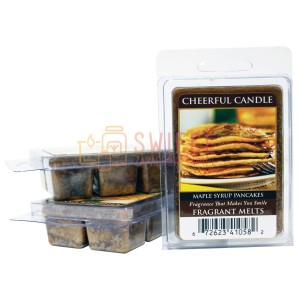 Cheerful Candle Maple Syrup Pancakes Wosk