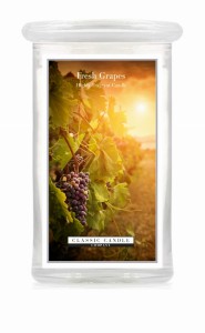 Classic Candle FRESH GRAPE 2 Wick Large Jar