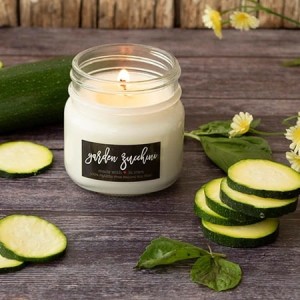 Milkhouse Candles GARDEN ZUCCHINI Mini Mason
