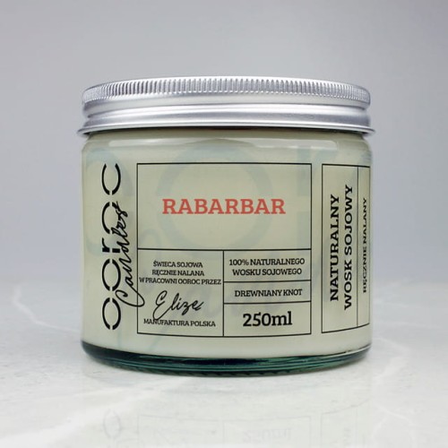 Świeca Sojowa Rabarbar - 250 ml.jpg