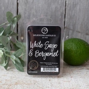 Milkhouse Candles WHITE SAGE & BERGAMOT Wosk