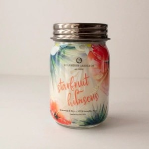 Milkhouse Candles STARFRUIT HIBISCUS LE Mason