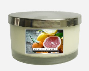 Classic Candle FRESH CITRUS Świeca SOY Średnia