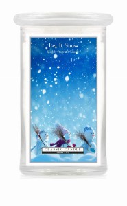 Classic Candle LET IT SNOW! 2 Wick Large Jar