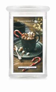Classic Candle PEPPERMINT COCOA 2 Wick Large Jar