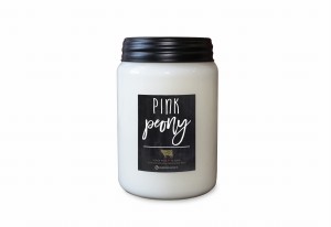 Milkhouse Candles PINK PEONY Farmhouse Jar