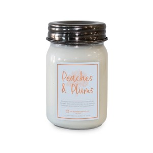 Milkhouse Candles PEACHES & PLUMS LE Mason Jar