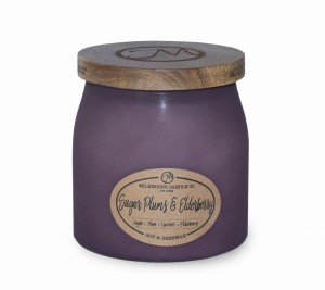 Milkhouse Candles SUGAR PLUMS & ELDERBERRY Limited Edition Frosted Butter Jars