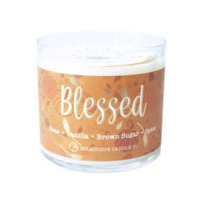 Milkhouse Candles BLESSED LE Thanksgiving 12 oz Jar