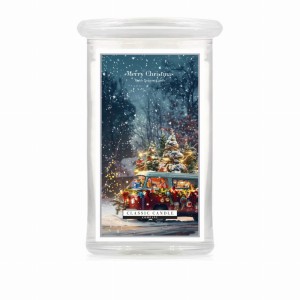 Classic Candle MERRY CHRISTMAS 2 Wick Large Jar