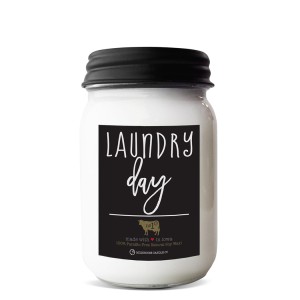 Milkhouse Candles LAUNDRY DAY Mason Jar
