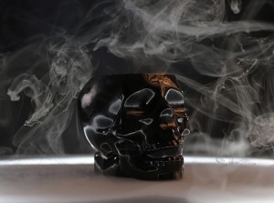 Milkhouse Candles LE SKULL HALLOWEEN 9oz: PHANTOM SPIRIT