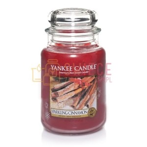 Yankee Candle Sparkling Cinnamon Słoik Duży