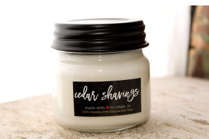 Milkhouse Candles CEDAR SHAVINGS Mini Mason