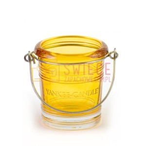 Bucket - świecznik na sampler żółty