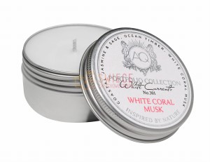 WHITE CORAL MUSK ~ Soy Travel Sample Tin Candle