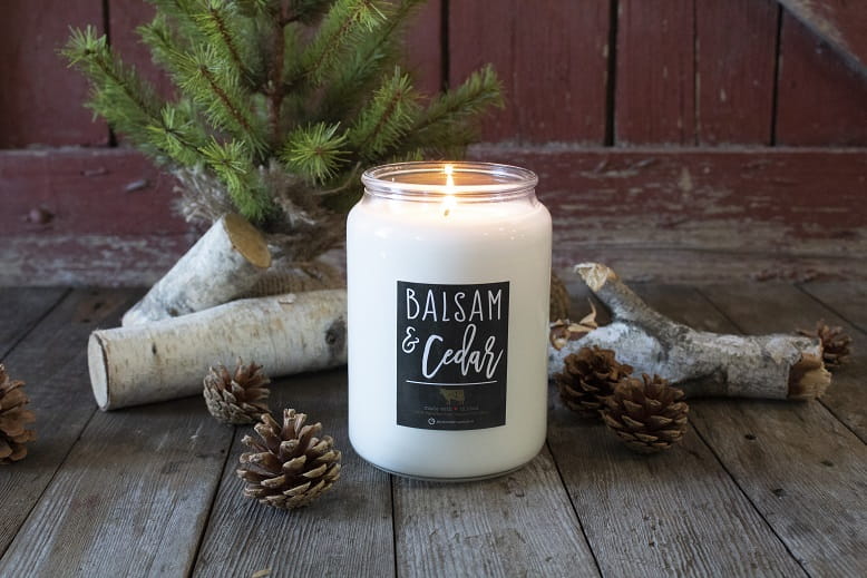 Milkhouse Candles BALSAM & CEDAR Farmhouse Jar Świece Zapachowe
